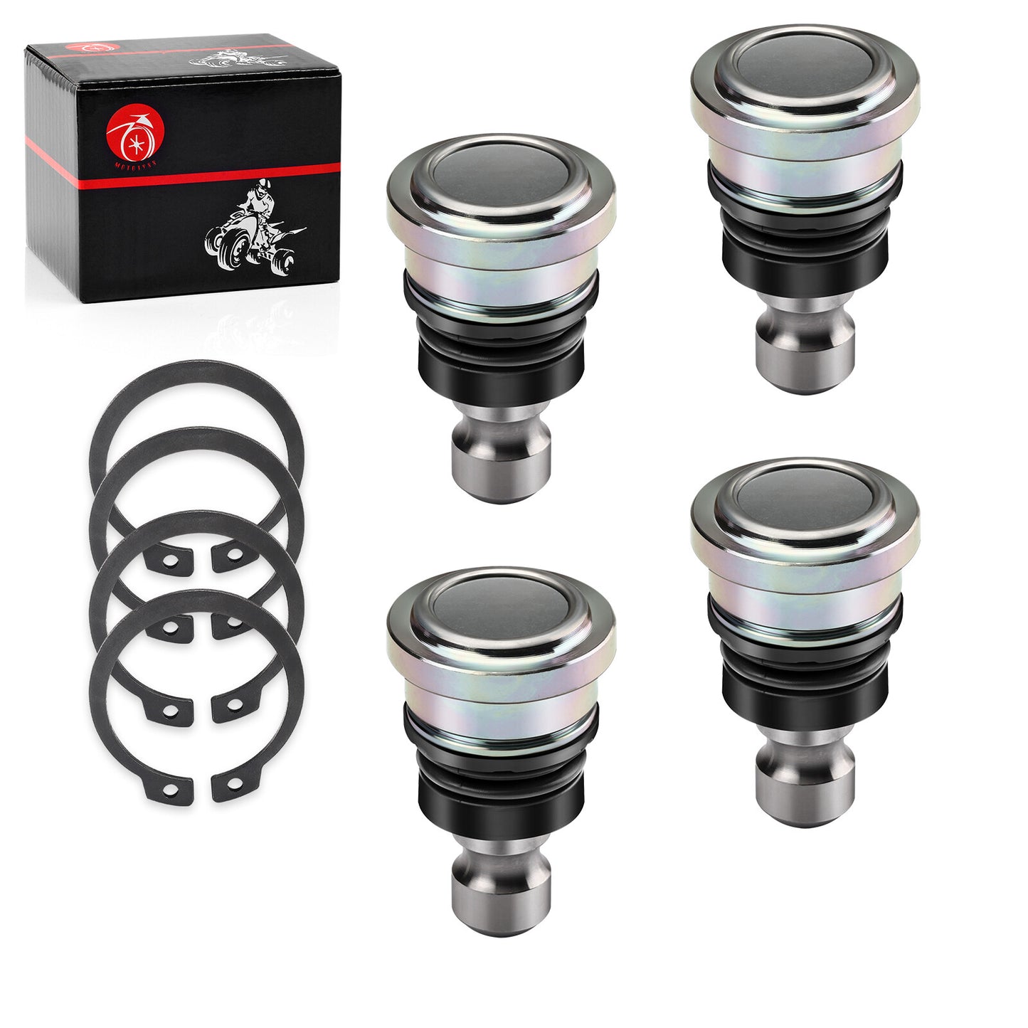 Set of 4 Upper Lower Front Ball Joints for Polaris RZR XP 1000 (2014–2022)