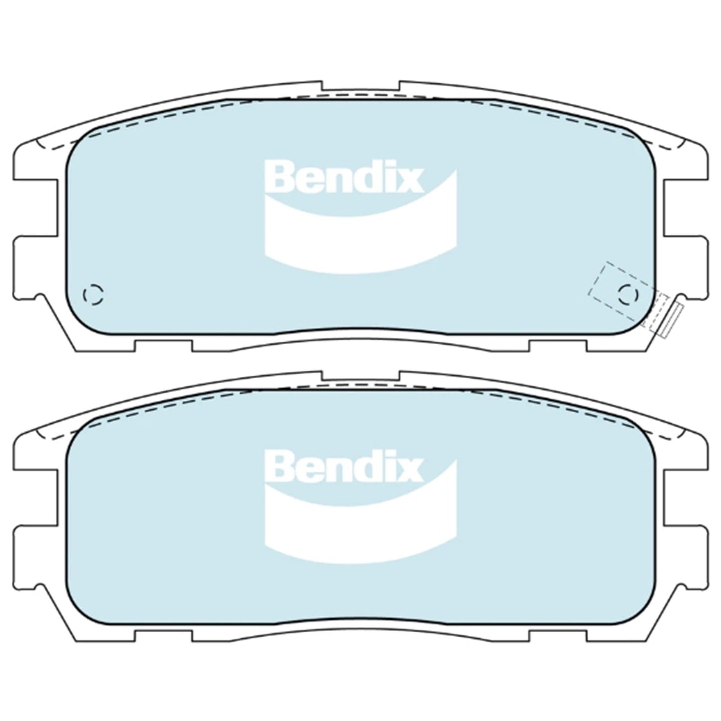 Set of 4 Bendix Rear Disc Brake Pads for Great Wall X200 X240 (2009–2016)