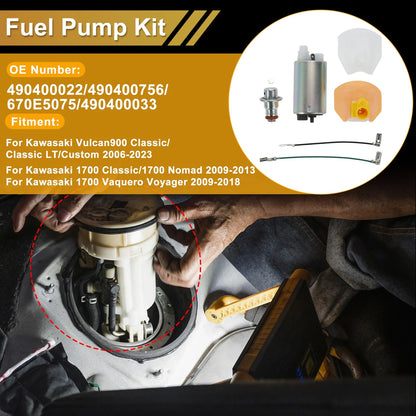 Fuel Pump Set for Kawasaki Vulcan 900 Classic (2006–2010) Replaces No.490400022