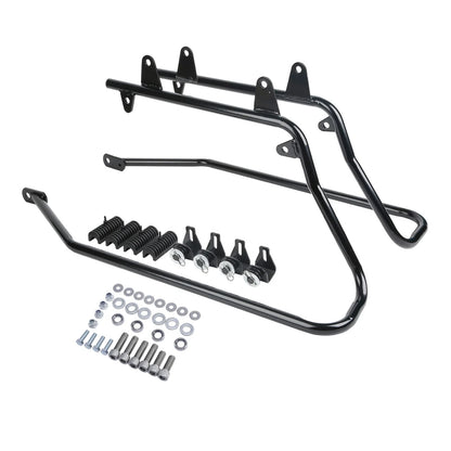 Black Saddlebags Conversion Brackets for Harley Softail (1986-2017)