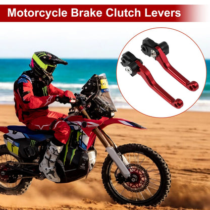 Short Brake Clutch Levers for Honda CRF450R CRF450RX (1 Pair) Red