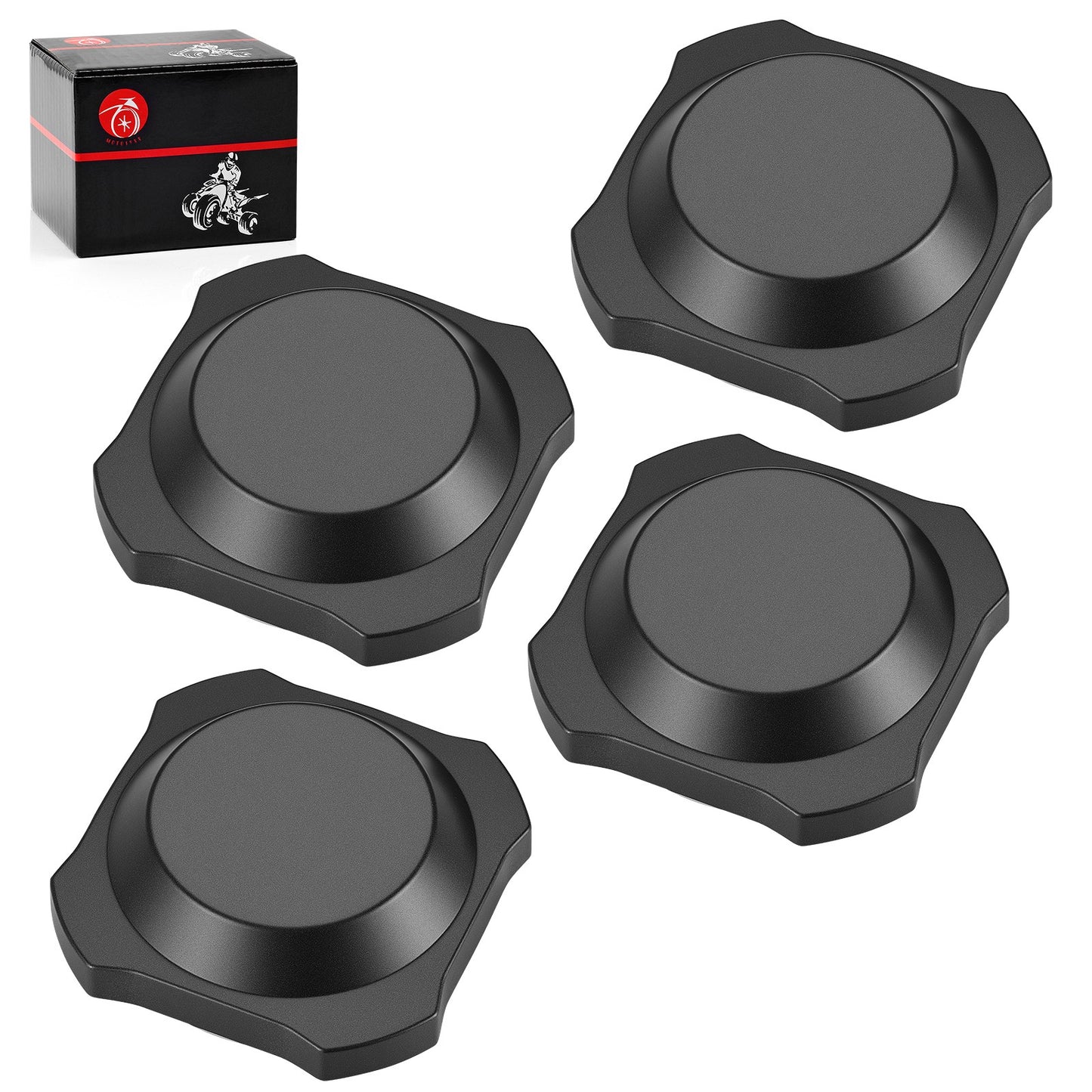 Set of 4 Center Hub Wheel Rim Caps for Polaris RZR XP 4 1000 (2024–2025)