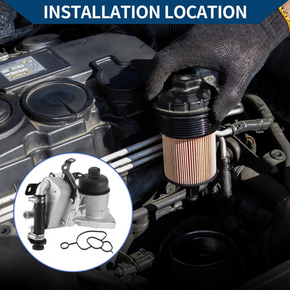 Oil Filter Housing for Land Rover Freelander 2 2.2 Diesel (2006–2014) No.LR006653