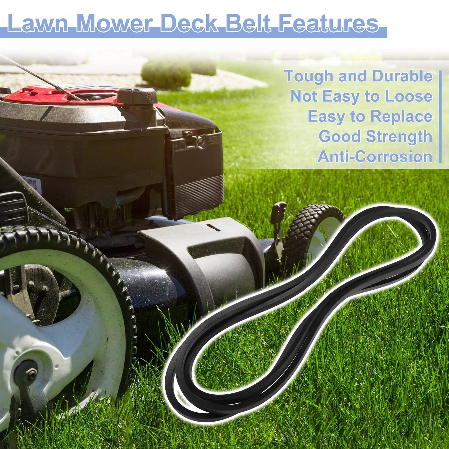 Lawn Mower Deck Belt for Ferris IS600 IS600Z (No. 5105529, 5105529FS)
