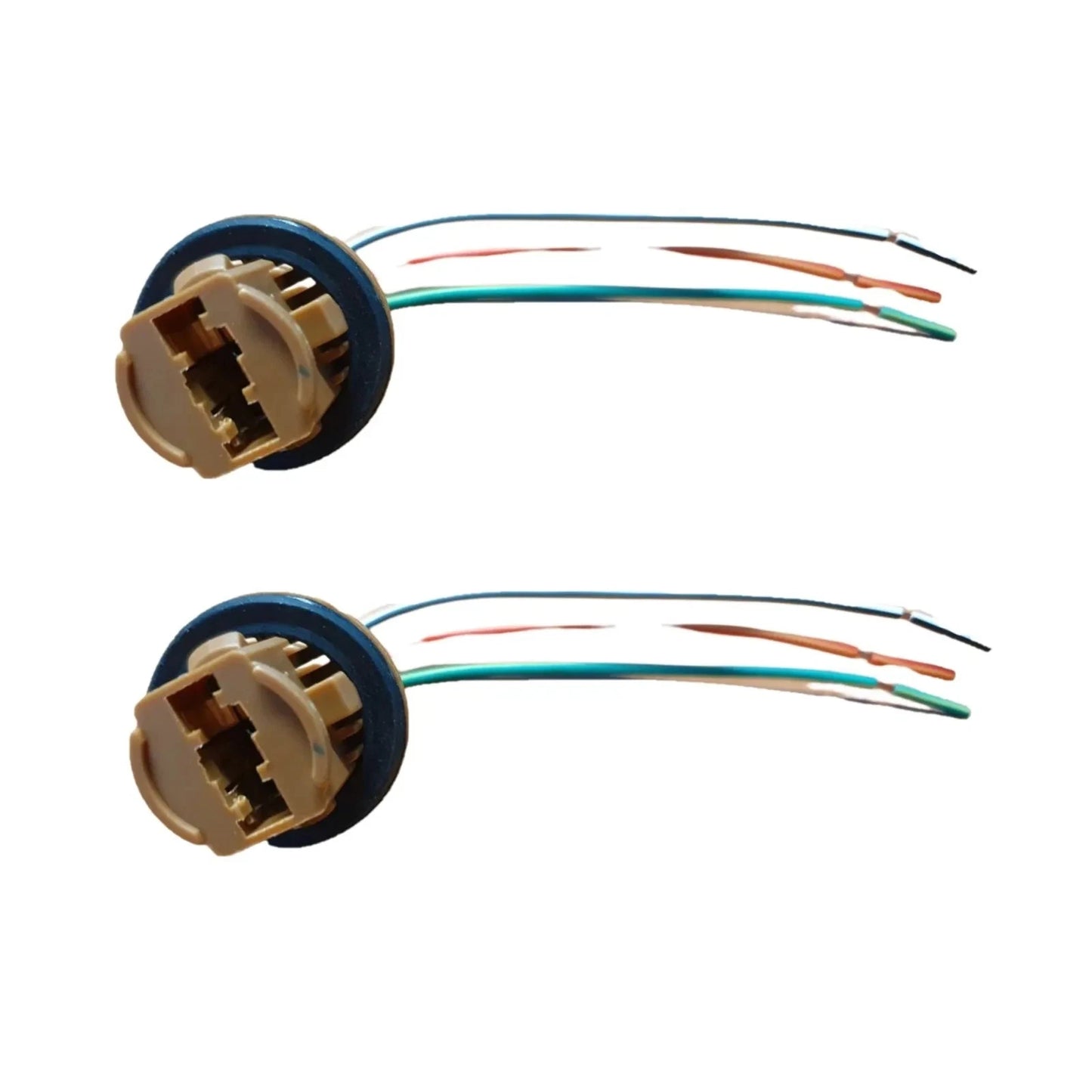 Set of 2 T20 7443 Dual Filament Wedge Bulbs for Car Stop Light