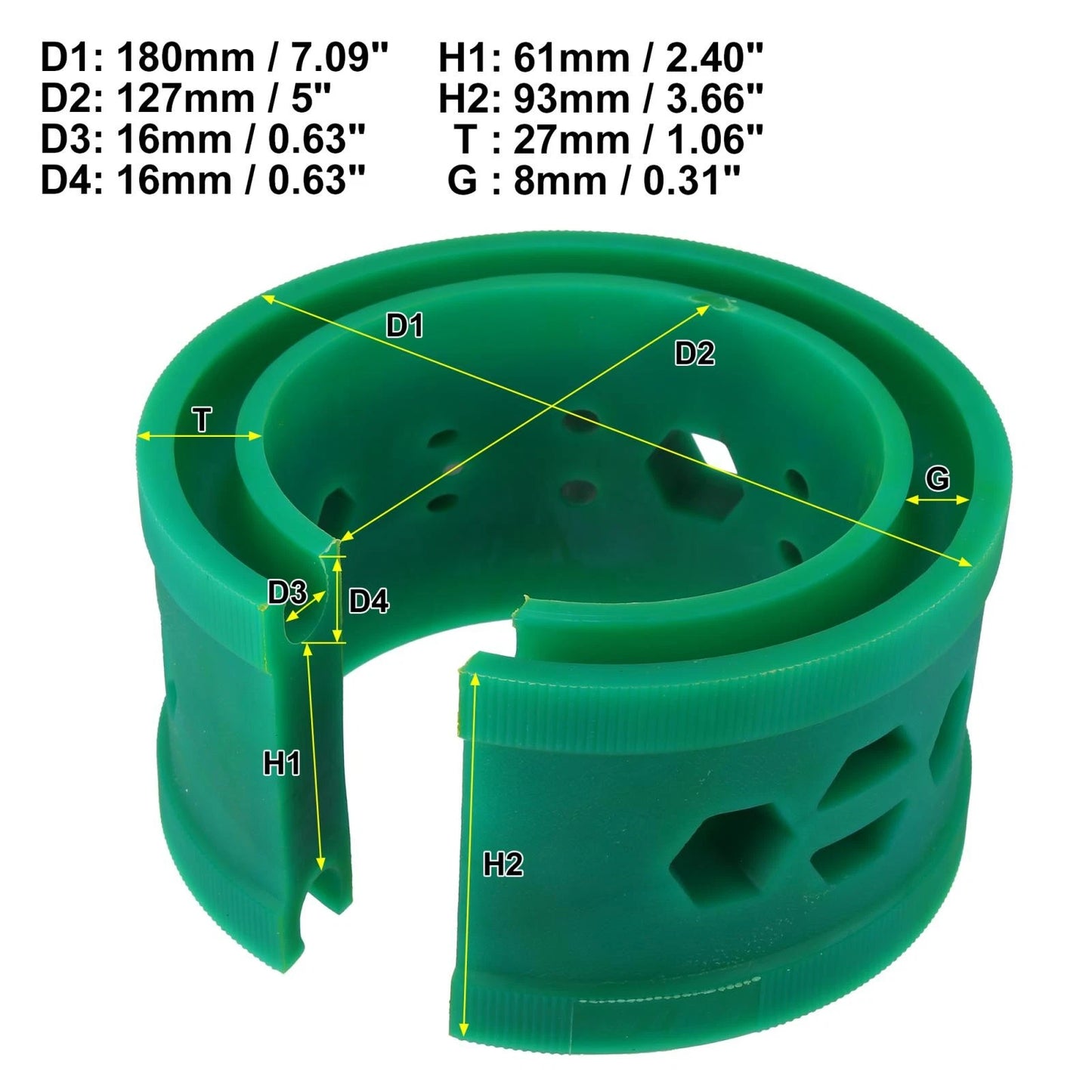 2X Green Coil Spring Rubber Buffer A+ Type for Ford Chevy