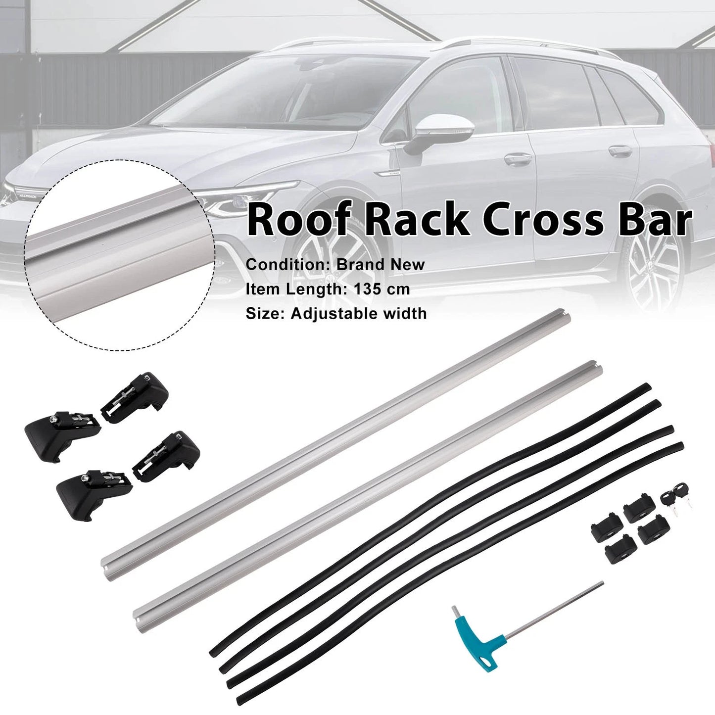 120CM Lockable Roof Luggage Rack for Universal Fit Vehicles