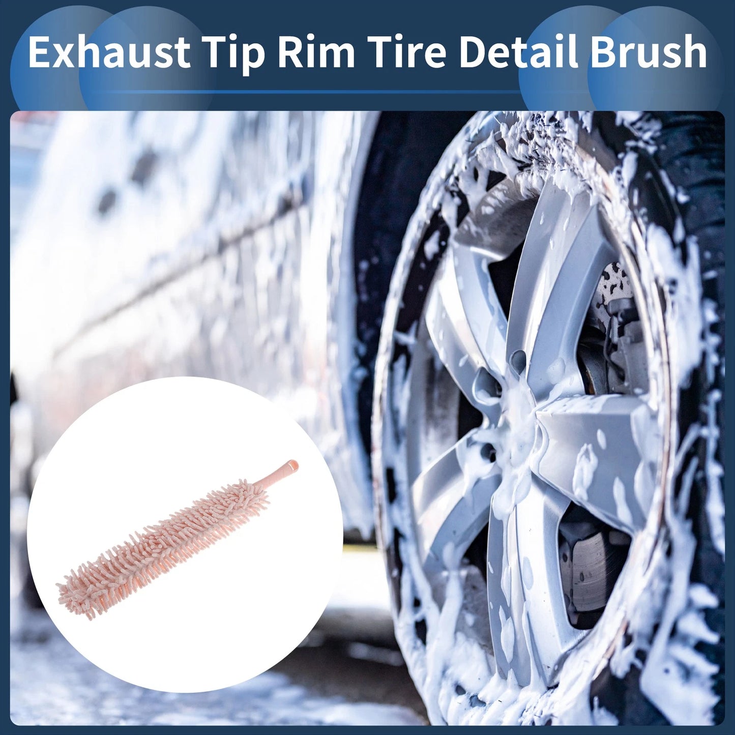 Car Wheel Brush for Nordic Light Pink Chenille (22")
