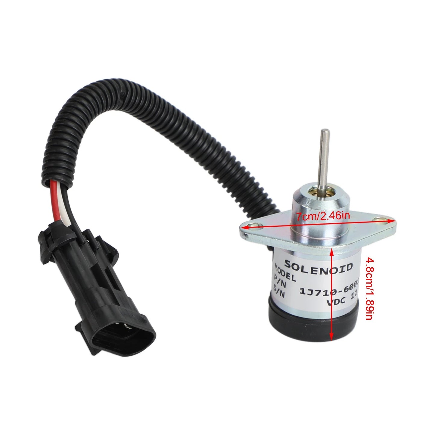 Solenoid Stop Fuel 1J710-60011 for Kubota V2607 S