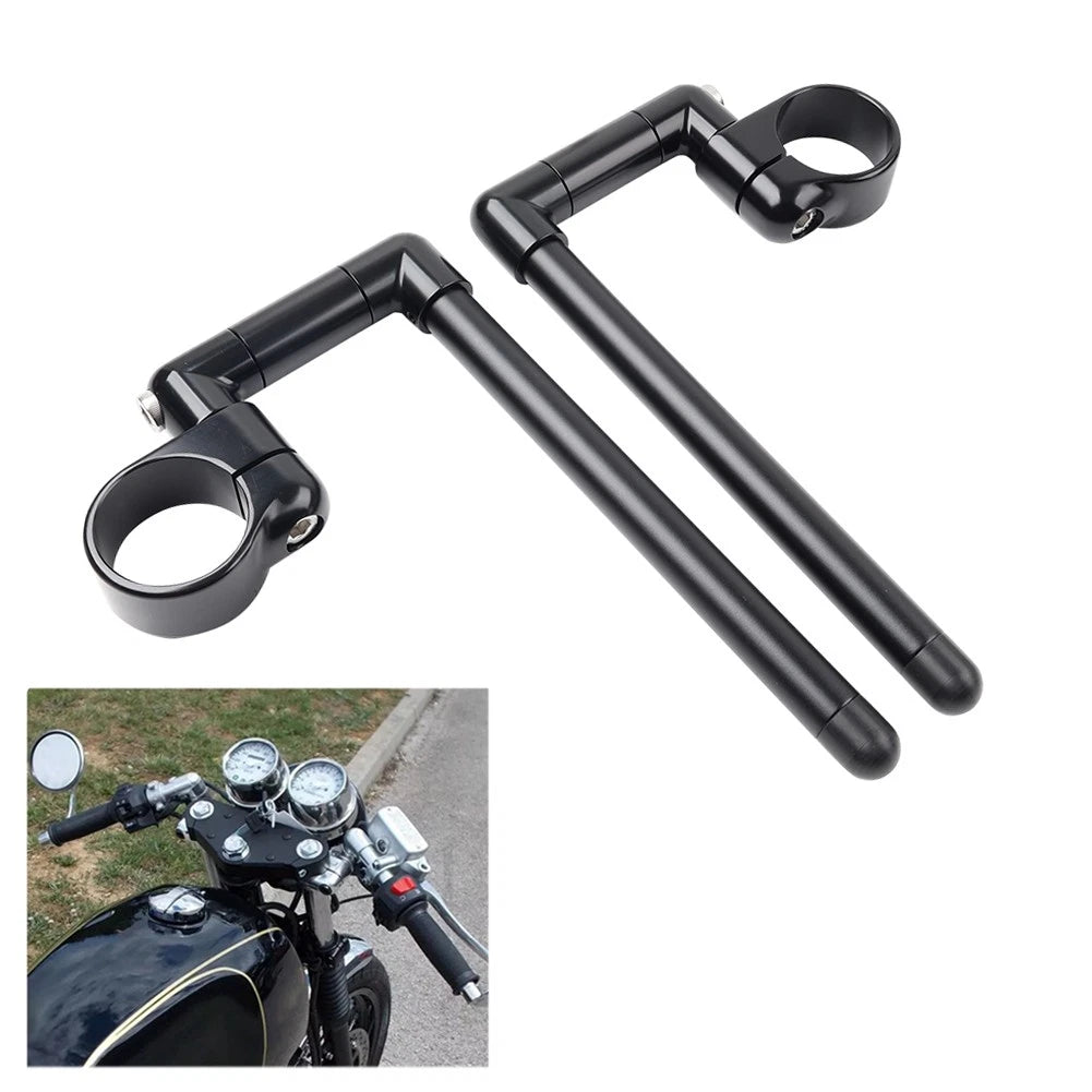 46MM Cafe Racer Clip-On Handlebar for Universal Motorcycle (7/8")