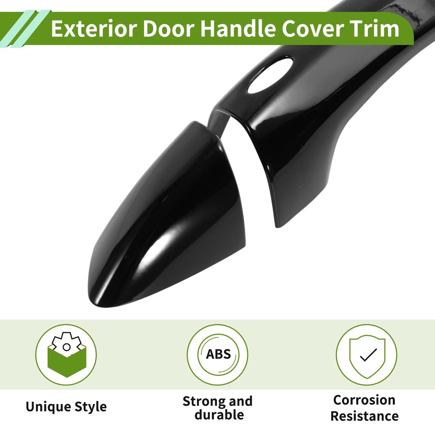 Exterior Door Handle Cover Trim for Hyundai Tucson (2022-2024) Gloss Black ABS