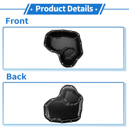 1 Pc Engine Oil Pan No.1210136110 for Toyota Highlander (2018–2021) Steel Black