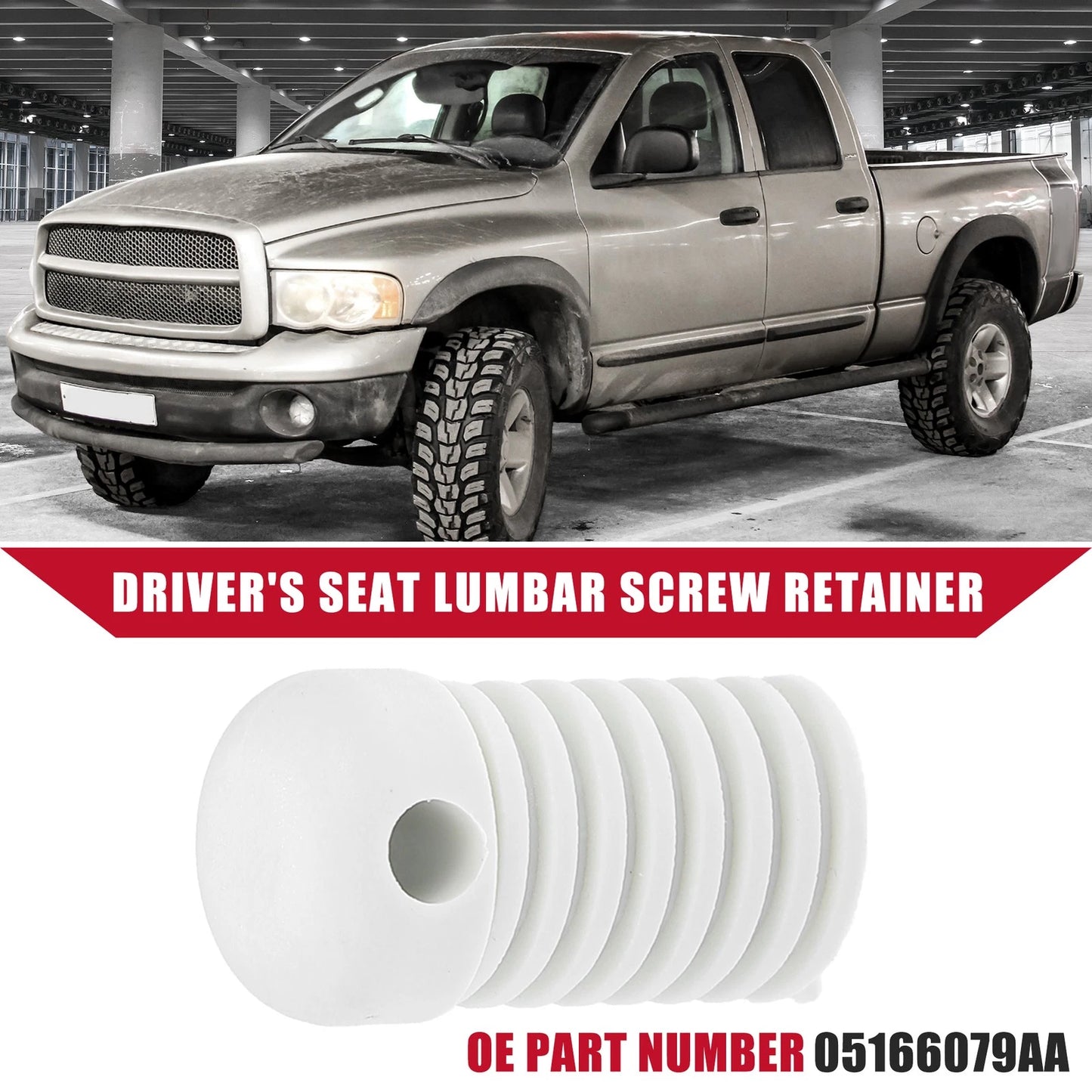 Driver Seat Lumbar Screw Retainer for Dodge Ram 1500 (2002–2008)