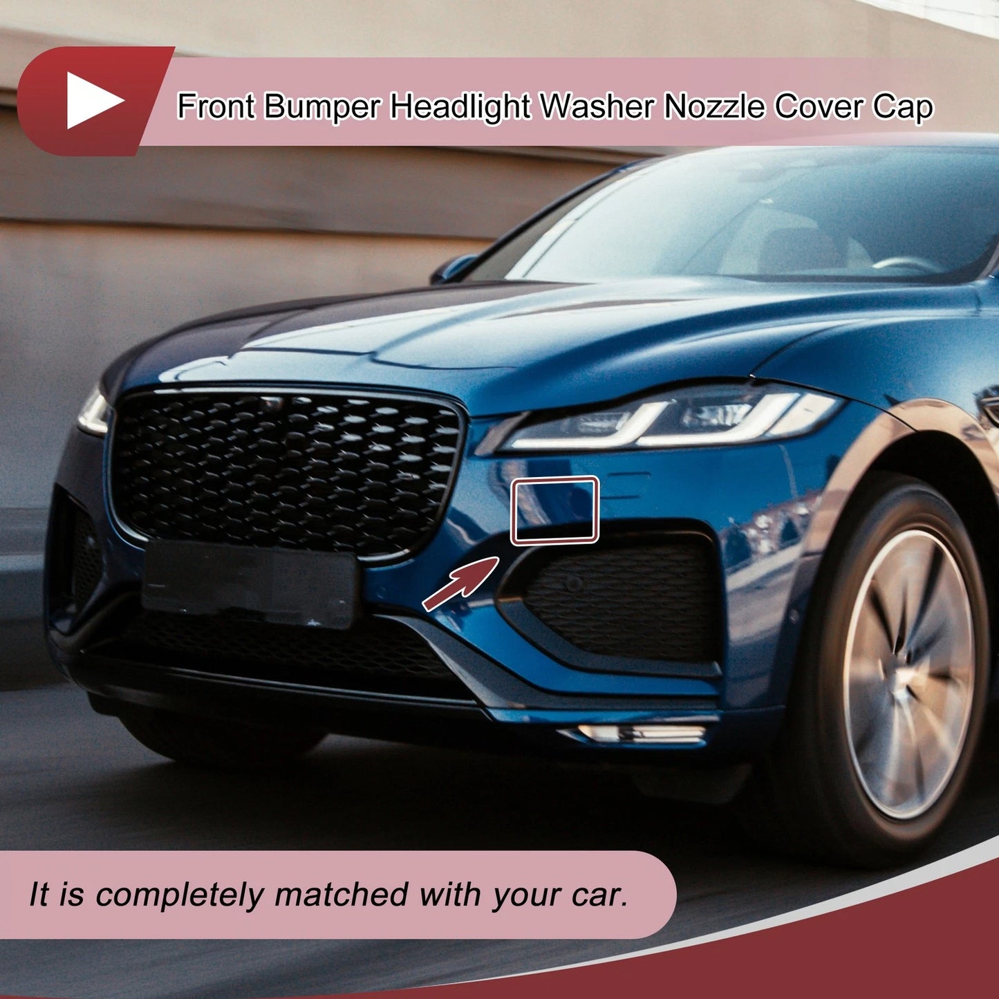 Front Left Washer Nozzle Cover Cap for Jaguar F-Pace (2017–2020)