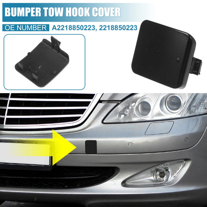 Front Bumper Tow Hook Cover A2218850223 for Mercedes-Benz W221 (2007–2009) Gloss Black