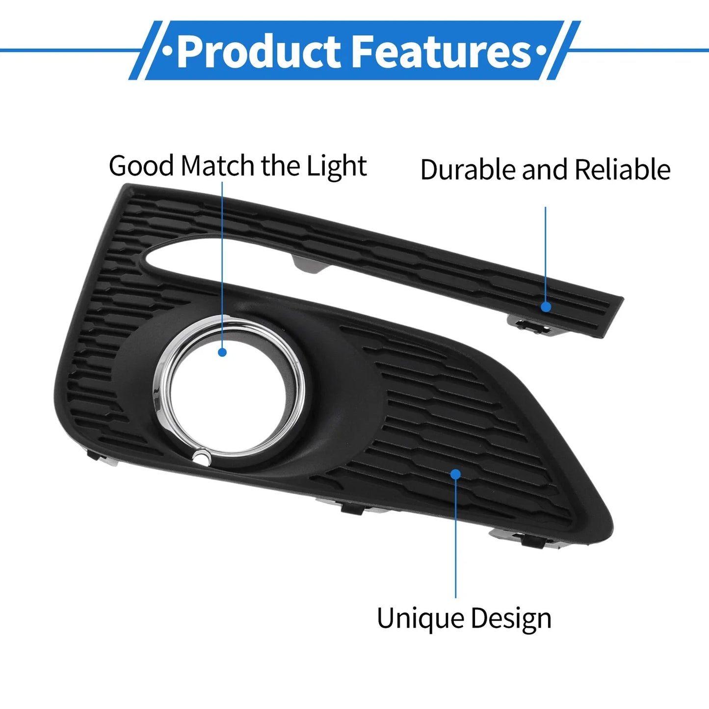 Front Left Fog Light Grill for Chevrolet Cruze (2017-2018)