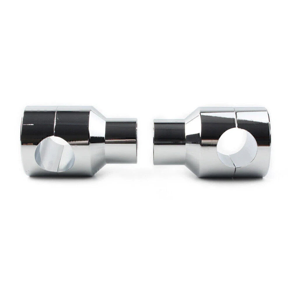 Handlebar Mount Adapter Risers Clamp for Honda Harley Chrome