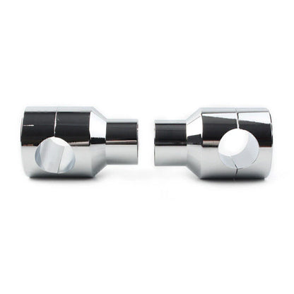 Handlebar Mount Adapter Risers Clamp for Honda Harley Chrome