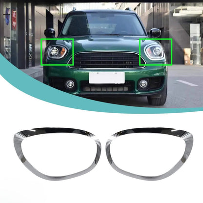 2Pcs Headlight Bezel Set for Mini Cooper Countryman (2017–2023)