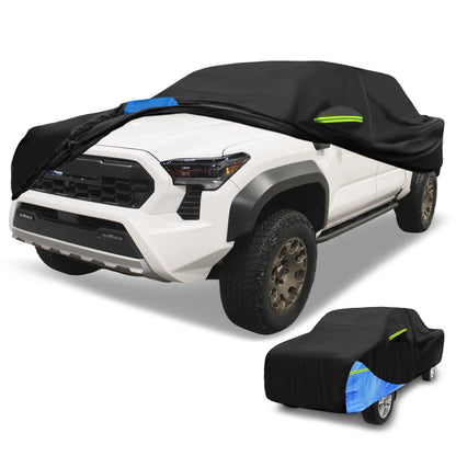 Waterproof Car Cover for Toyota Tacoma Double Cab (2016–2023) Black Blue