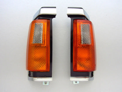 Chrome Corner Light Signal Indicators for Nissan Navara D21 Pickup (1986-1989)