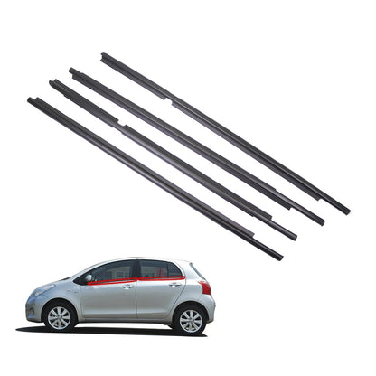 Set of 4 Door Belt Molding Weatherstrips for Toyota Yaris (2006–2011)