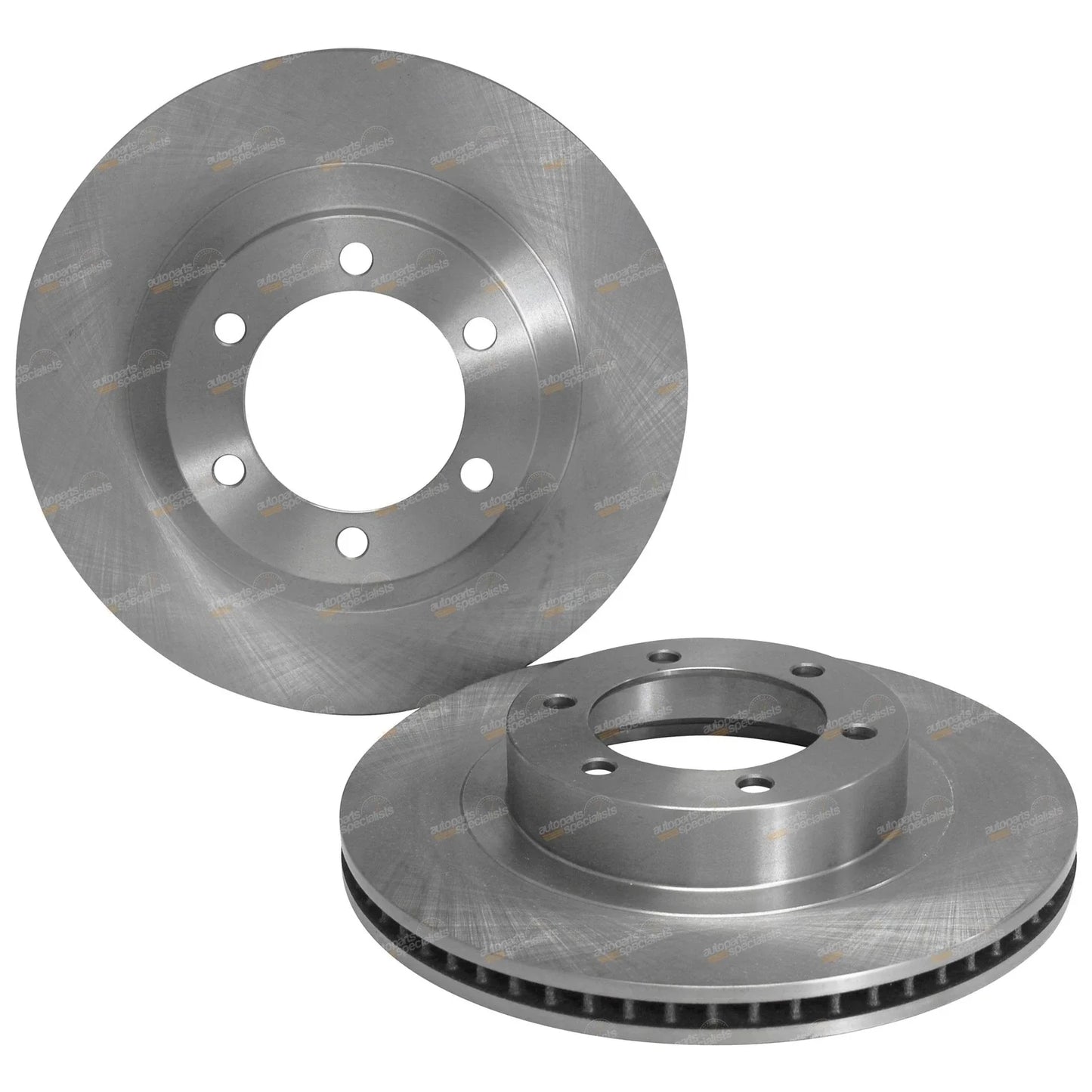 2 x Front Disc Rotors for Toyota Landcruiser Prado RZJ120 VZJ120 (2002–2005)