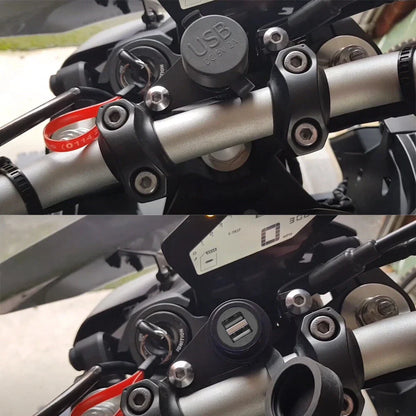 Dual USB Charger Adapter for Yamaha MT09, SP, XSR900, Tracer 900, MT07