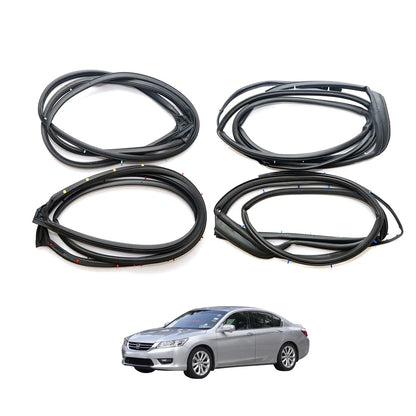 Set of 4 Weatherstrips for Honda Accord 4D (2013–2017)