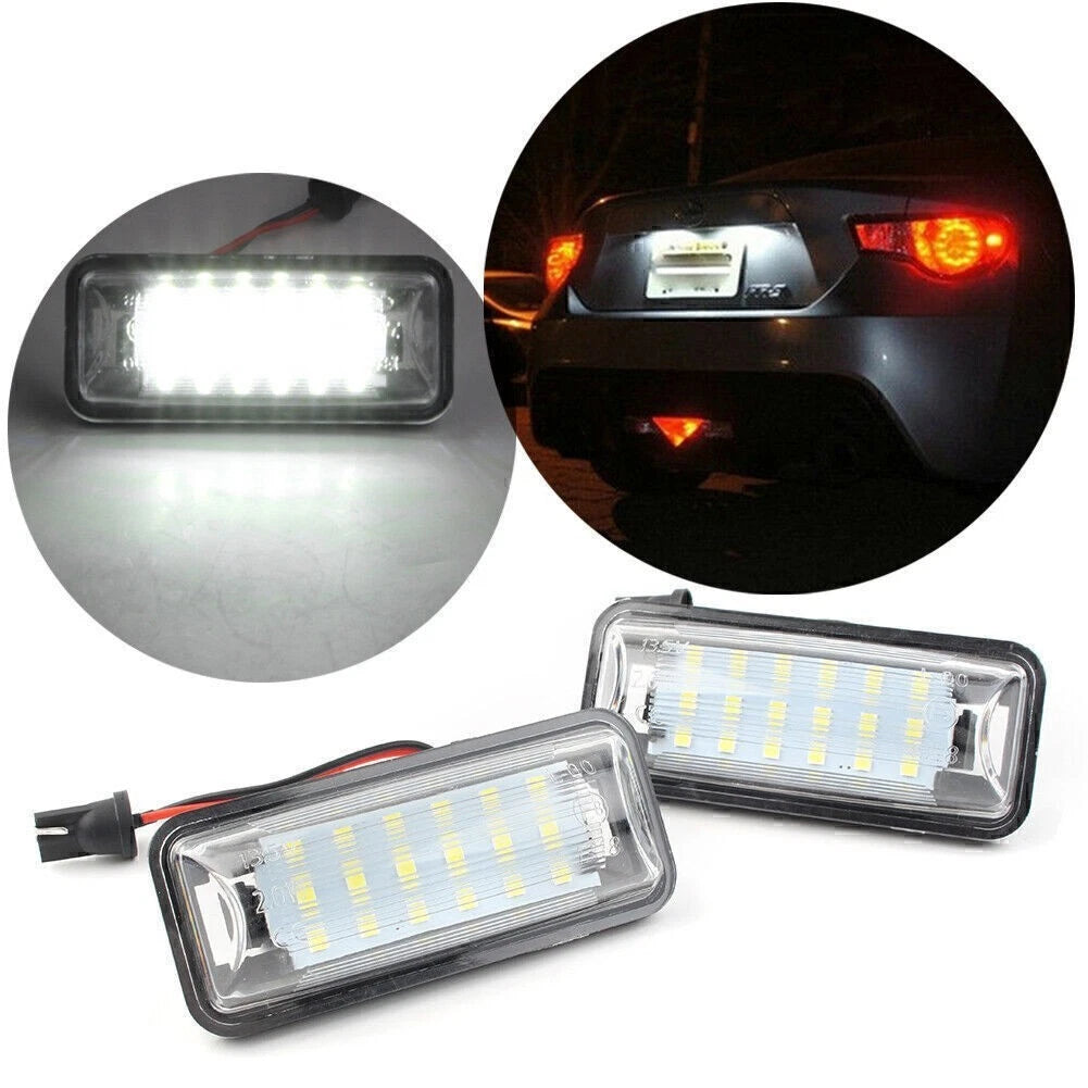 2X LED License Plate Light for Toyota FT86 GT86 Subaru Forester (2013–2014)