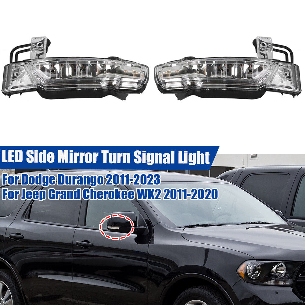2X Side Mirror Turn Signal Lights for Jeep Grand Cherokee (2011–2020)