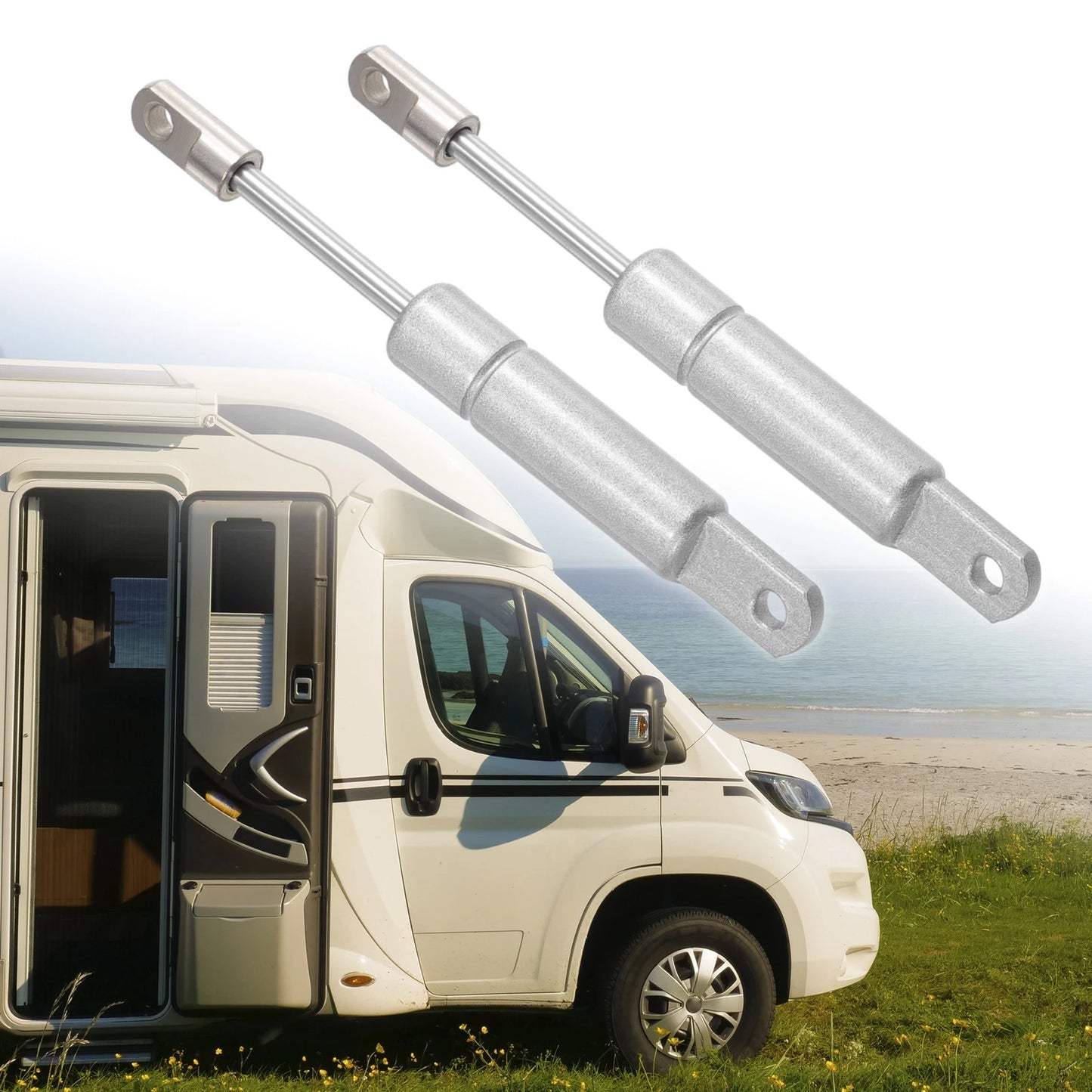 2 Pcs Lift Supports Struts for Universal Applications (22.5 lbs/100N)