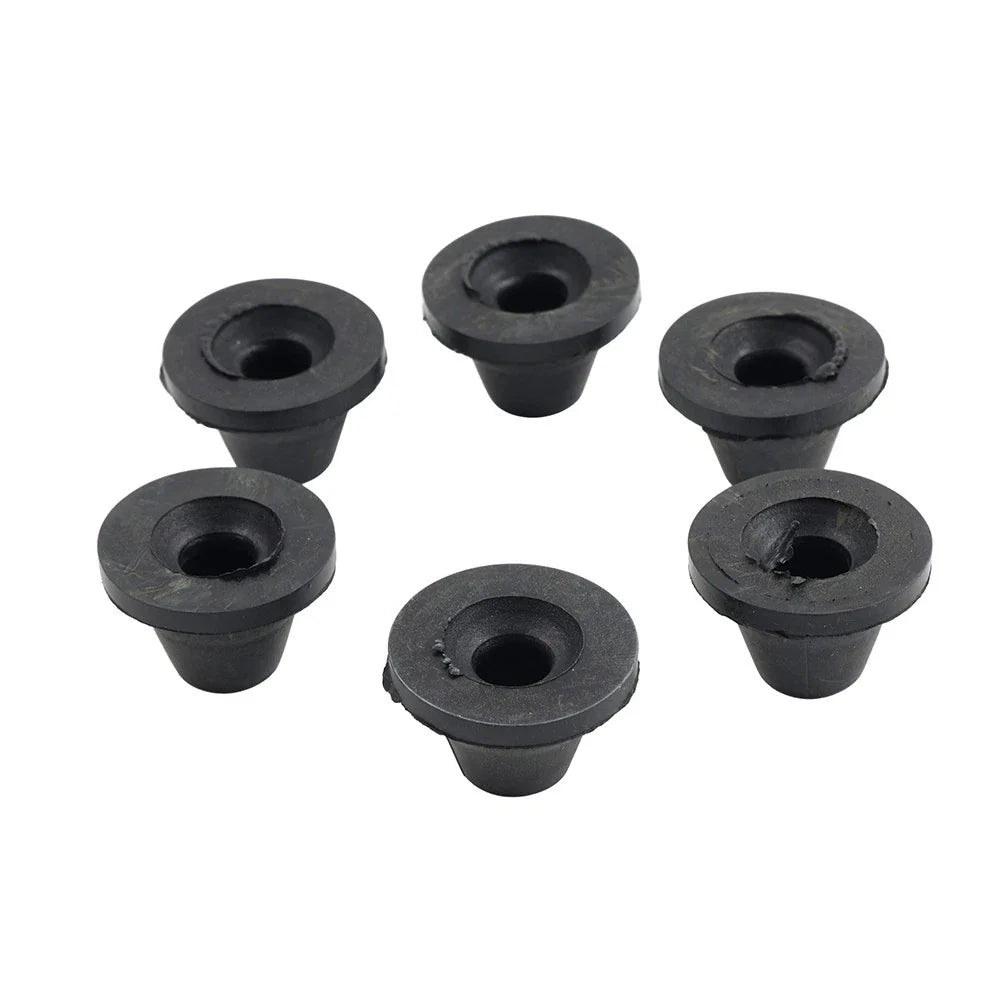 6 x Rubber Side Cover Grommets for Harley Touring Road King Electra Glide (1996-2007)