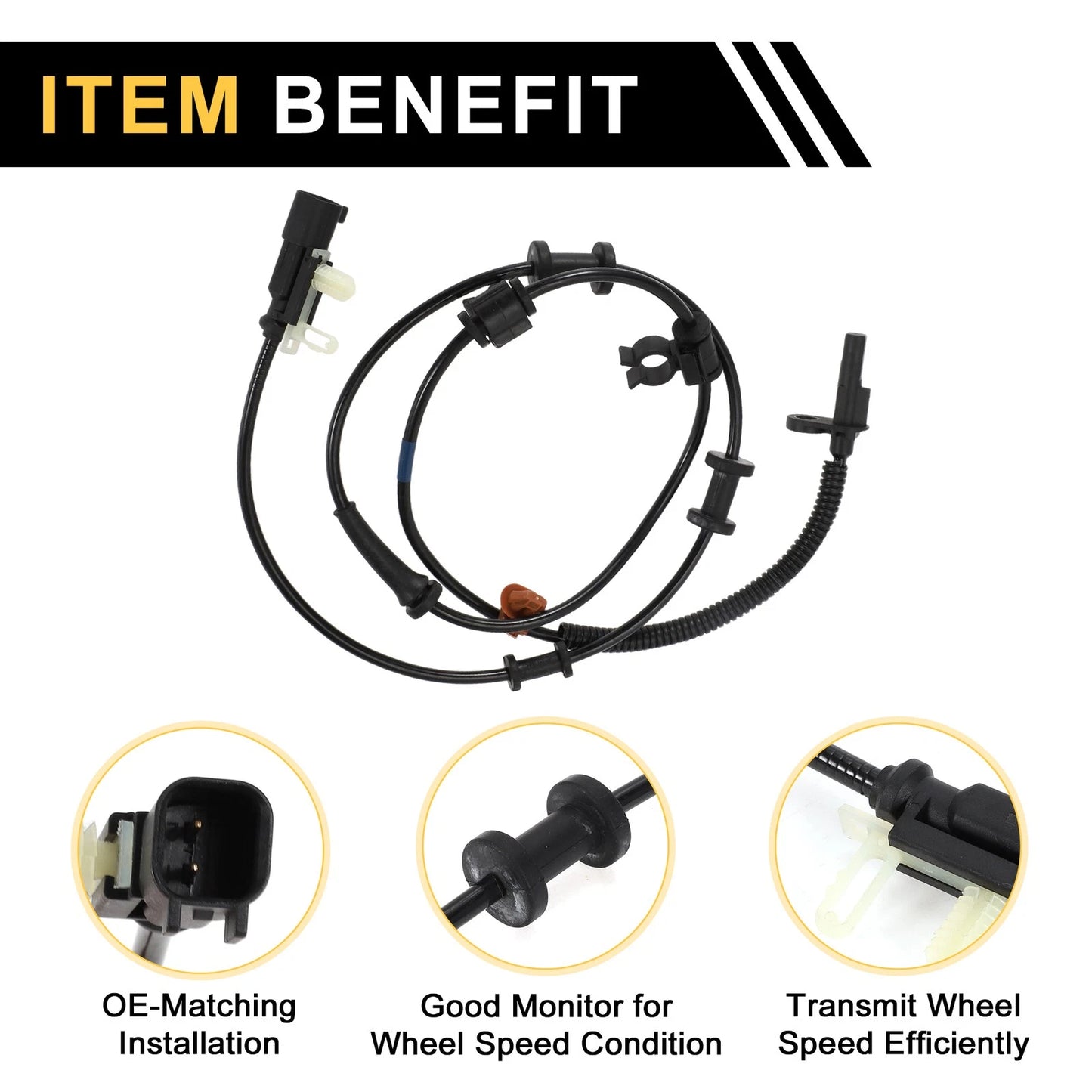 ABS Wheel Speed Sensor for Ford F-450 Super Duty (2011–2013) 1 Pc Rear Left