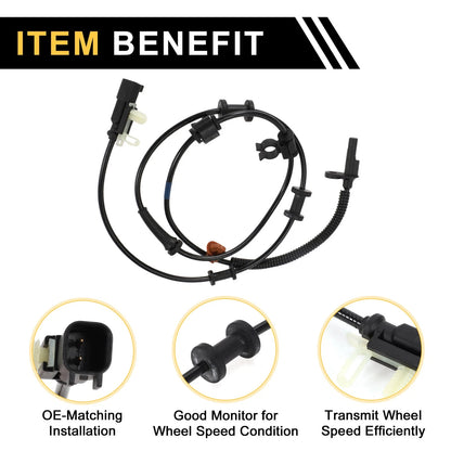 ABS Wheel Speed Sensor for Ford F-450 Super Duty (2011–2013) 1 Pc Rear Left