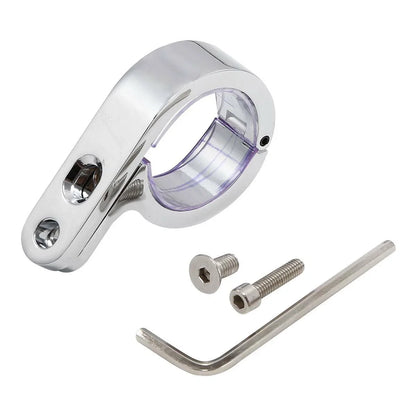 1 1/4" Chrome Universal Handlebar Mounts Clamp Clock for Harley Suzuki