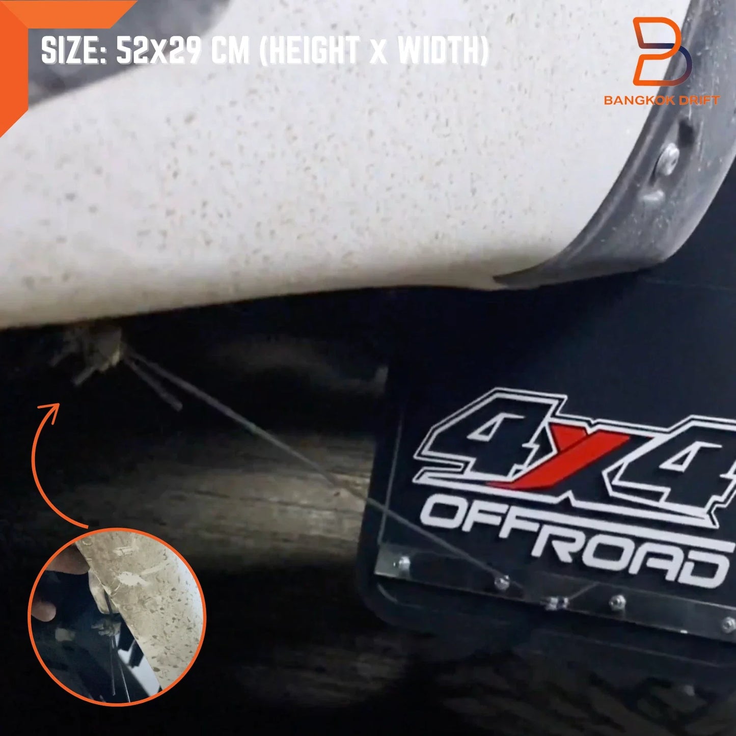Heavy Duty Rubber Mud Flaps Splash Guards for Toyota 4x4 4WD