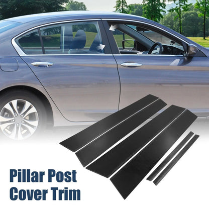 6 x Door Window Pillar Post Protector Covers for Honda Civic (2006-2011)