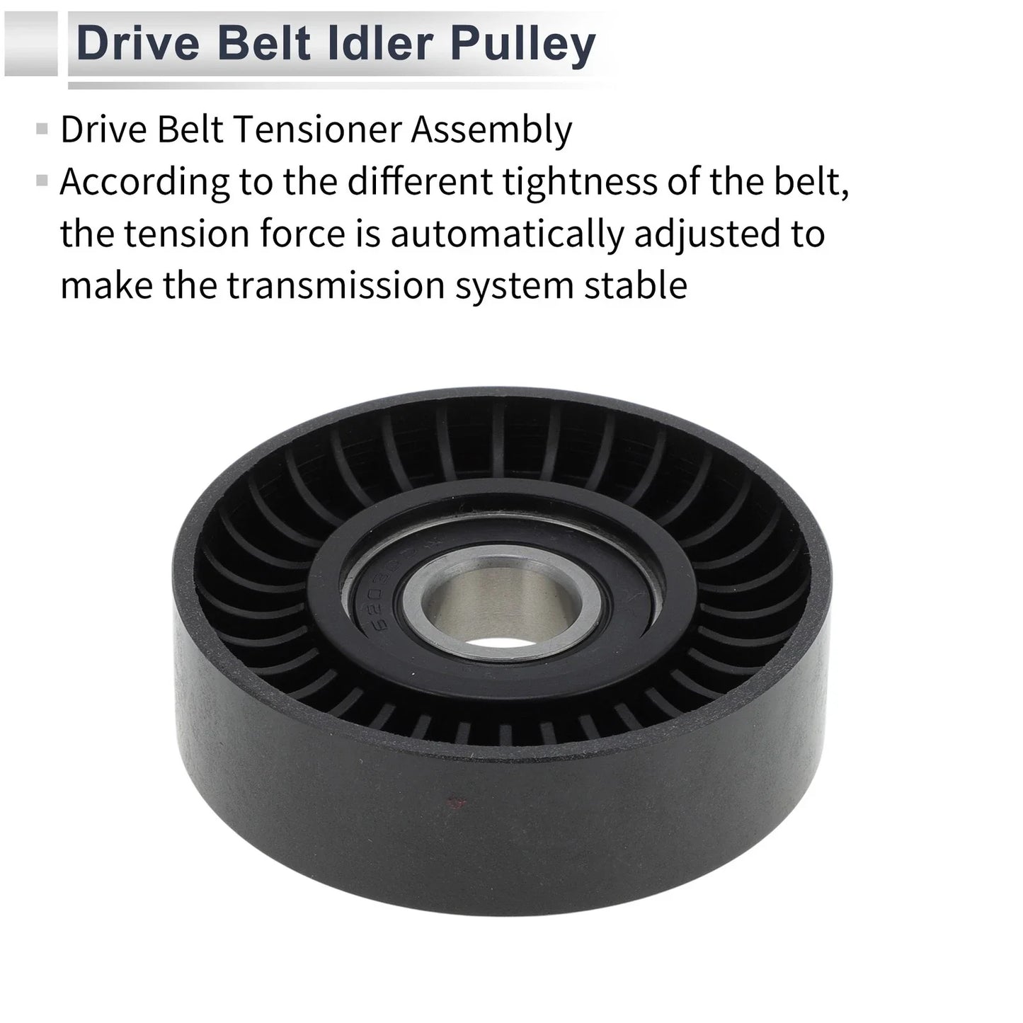 Drive Belt Idler Pulley for Mercedes-Benz A-Class (1997-2014) Black