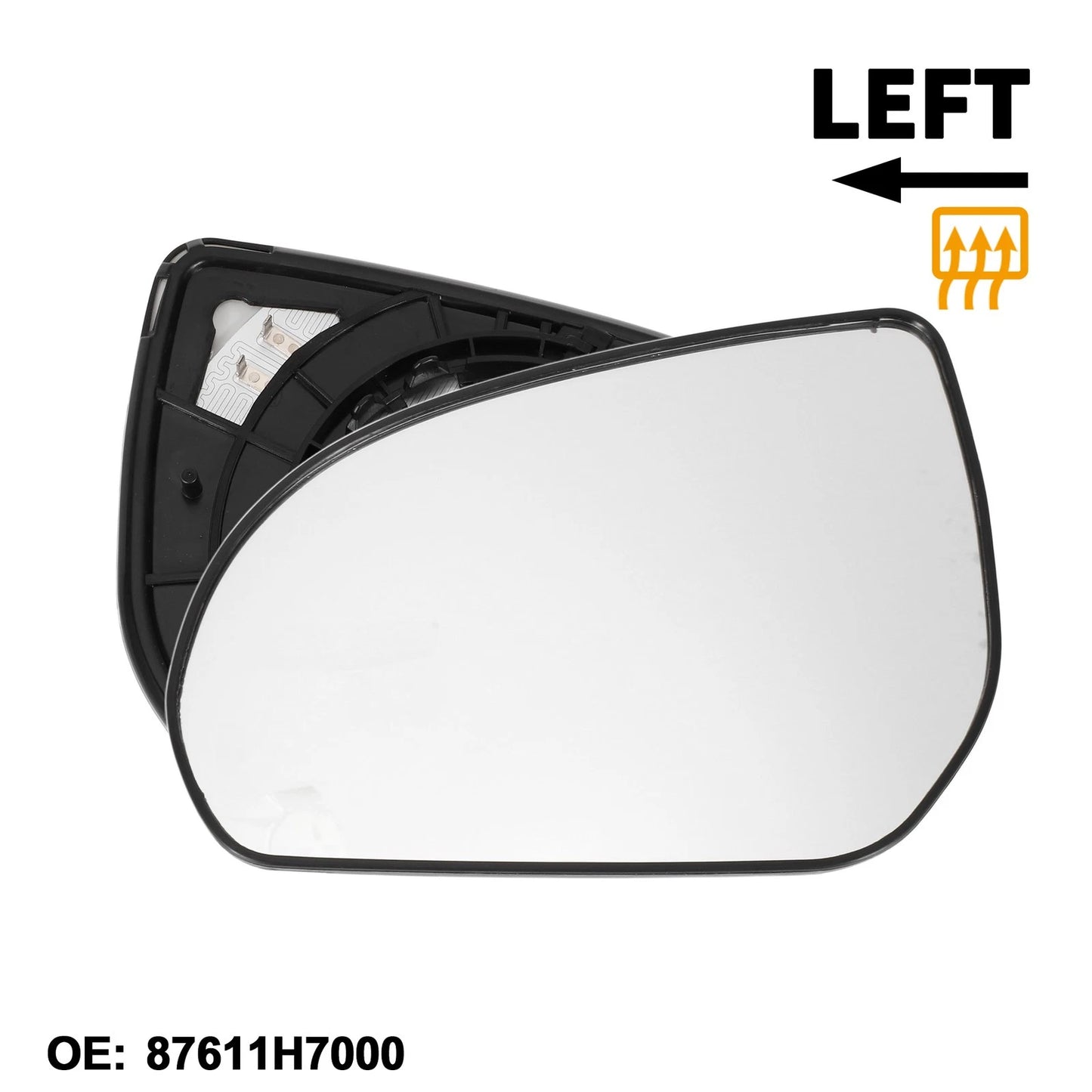Left Heating Mirror Glass for Kia Pegas (2020–2022) No. 87611H7000