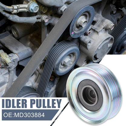 Drive Belt Idler Pulley for Mitsubishi Montero Sport (2001–2004) MD303884
