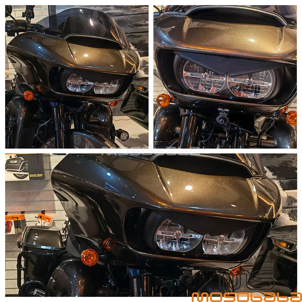 Headlight Eyebrow Eyelid for Harley Road Glide FLTRXSE FLTRX FLTRK FLTRXS (15-22)