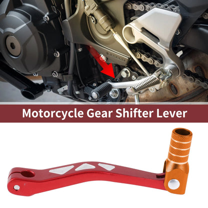 Folding Gear Shifter Lever for Yamaha TTR 50cc (2006–2023) - Red/Orange