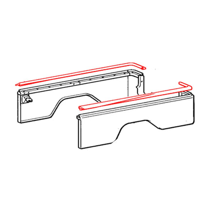 Rear Body Side Weatherstrip for Toyota Land Cruiser BJ45 FJ45 HJ45 HJ47 (1969–1986)