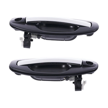 Set of 4 Chrome Outer Door Handles for Hyundai Santa Fe (2000–2006)