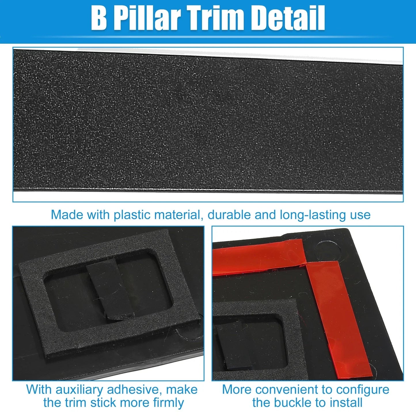 Windshield B Pillar Trim for Chrysler Town & Country, Dodge (2008-2016)