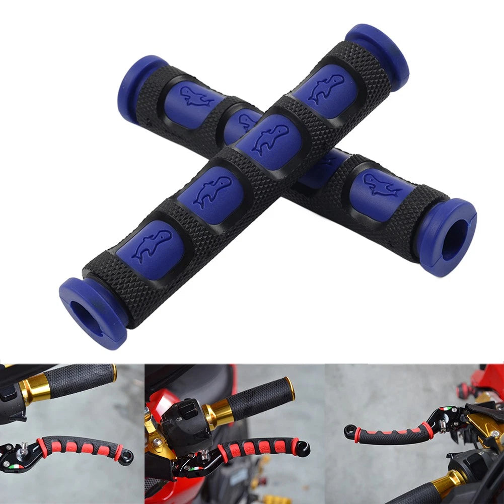 Universal Motorcycle Brake Clutch Lever Grips Sleeve Cover Blue