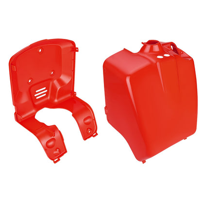 Set of 2 Inner Front and Front Covers for Honda Ruckus 50 (2003–2024) Red Plastic