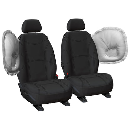 Front Tailormade Black Neoprene Seat Covers for Toyota Camry (2012–17)