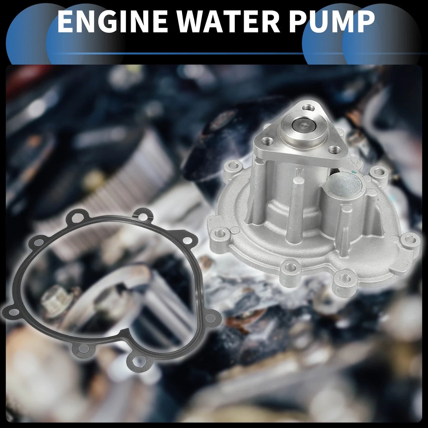 Water Pump with Gasket Kit for Porsche Cayenne (2002-2006)